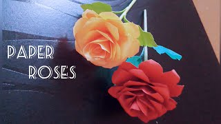 How to make paper rose flower🌹DIY rose flower makingflower making with paper rose flower making [upl. by Nolla444]