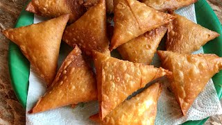 Vegetable samosa recipe  how To fold samosa [upl. by Nitsruk34]