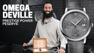 Omega DeVille Prestige Power Reserve 42413402103002 Watch Review  SwissWatchExpo [upl. by Toor714]