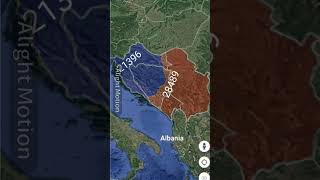 Serbia and montenegro vs bosnia and kroasia mapping [upl. by Cherey]