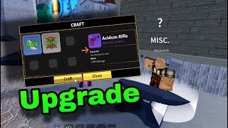 How to Upgrade Acidum Rifle With Blacksmith BLOXFRUITS UPD 173 [upl. by Natfa]