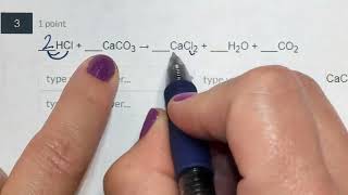 HCl  CaCO3 → CaCl2  H2O  CO2 [upl. by Ynamreg]