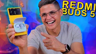 XIAOMI Redmi Buds 5 um fone BLUETOOTH bom e BARATO Unboxing e Impressões [upl. by Michella18]