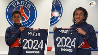 Officiel  Ethan Mbappé petit frère de Kylian signe au PSG [upl. by Animrac]