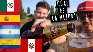 ALEMÁN Prueba CERVEZAS de LATINOAMERICA y ESPAÑA  Estrella Galicia  Cusqueña Tecate  Quilmes [upl. by Thordia]