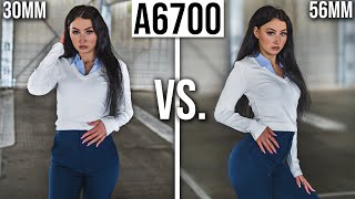 Sony a6700 or BUY 500 Sony a6000  Testing Sigma 30mm vs Sigma 56mm in Portrait Photography 2024 [upl. by Kopaz]