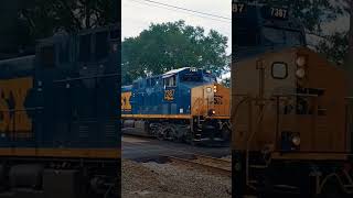 CSXT7387 Hybrid RL K5LA In Jesup GA On M421train csx railfan friendlycrew k5la [upl. by Mathre]