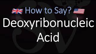 DNA FULL NAME  How to Pronounce Deoxyribonucleic Acid What does DNA stand for [upl. by Boycey168]