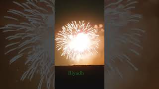 Riyadh saudiarabia fireworks views celebration [upl. by Aiveneg448]