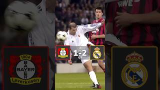 Zidane’s Iconic Volley Goal  Bayer Leverkusen vs Real Madrid 12  Champions League Final 2002 [upl. by Ylliw]