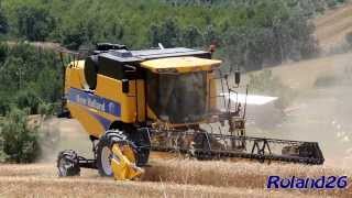 TREBBIATURA FRUMENTO 2013 CON NEW HOLLAND CSX7050 HILLSIDE Full HD [upl. by Repooc]