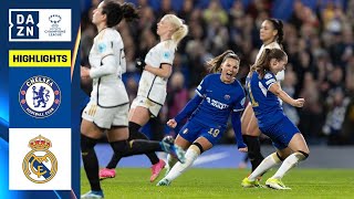 HIGHLIGHTS  Chelsea vs Real Madrid UEFA Womens Champions League 202324 Matchday 5 [upl. by Ardin]