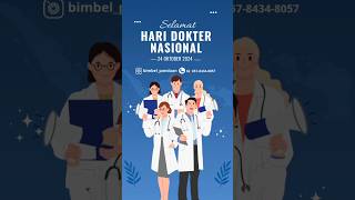 SELAMAT HARI DOKTER NASIONAL bimbinganbelajarpandaan [upl. by Michal195]