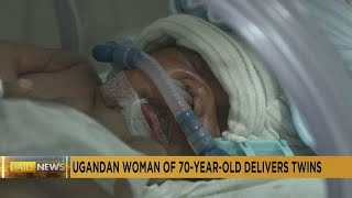 Uganda 70yearold woman gives birth to twins [upl. by Herb955]