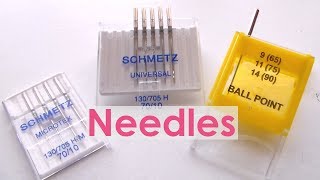 Sewing Machine Needles Explained [upl. by Cirdek140]