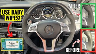 How to Clean amp Restore Your Alcantara Steering Wheel using Baby Wipes [upl. by Susan]