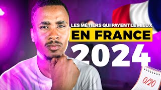 Voici les métiers qui payent le mieux en France en 2024 [upl. by Suchta739]