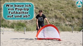 PopUp Fussballtor aufbauen und abbauen  Anleitung [upl. by Hola]