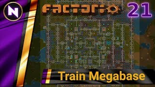 Factorio 018 Train Megabase 21 NEED MORE ROBOTS [upl. by Joanna789]