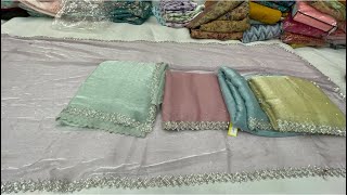 Chickpet Bangalore wholesale fancy designer sareesSingle saree courier available [upl. by Wesa]