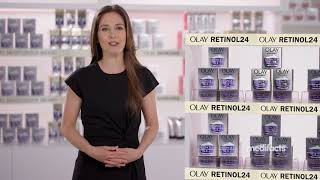 Wake Up to Smoother Younger Looking Skin  Olay Retinol24 Face Cream  Medifacts  Olay Skin Care [upl. by Lehte]