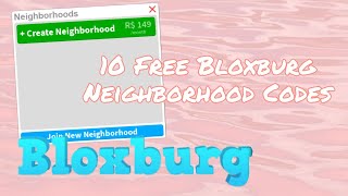 10 Bloxburg Neighborhood Codes for both Roleplaying and Working  RXSEIIXS [upl. by Idissac235]