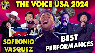 The Voice USA 2024 Champion Sofronio Vasquez Best Performances  Blinds to Finale First Pinoy Champ [upl. by Onilatac838]