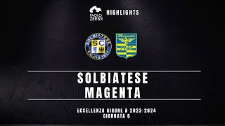 HIGHLIGHTS Eccellenza Gir A 2324  Solbiatese  Magenta [upl. by Wein]