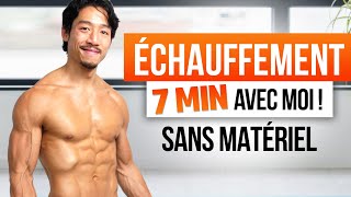 ROUTINE ÉCHAUFFEMENT MUSCULAIRE COMPLET 7 MIN  IDÉAL AVANT CHAQUE ENTRAÎNEMENT [upl. by Aundrea]