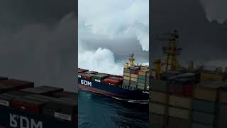 Tornado Hits Cargo Ship – Will It Survive the Storm tornado ship scaryocean [upl. by Leahcimauhsoj]