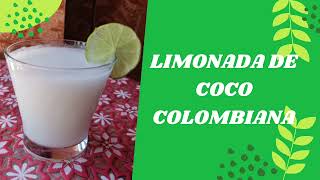 Limonada de coco colombiana Aprenda em menos de 3 minutos [upl. by Lynnette]