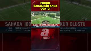 Futbol sahası aniden çöktü İşte oluşan dev çukur  A Haber [upl. by Nallid]