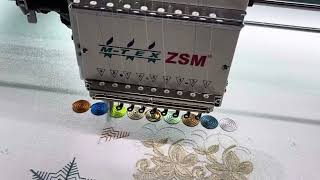 M Tex Embroidery Machine Embroidery machine in Dubai 0552254506 [upl. by Adihsaar]