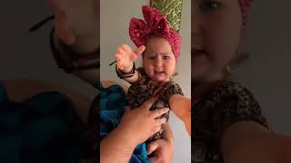 Babys reaction when dad shaves😆baby toddlers hilarious cutebaby haha dad reaction haha [upl. by Enoryt579]