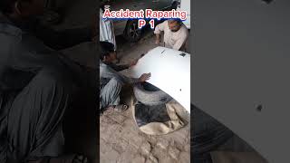 Toyota Paso Frant Accident Raparing P 1 multan city Pakistan denting drydenting craft shorts [upl. by Ael]