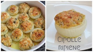 Contorno semplice e veloce di cipolle ripiene al forno😋Ricetta economica [upl. by Naie]