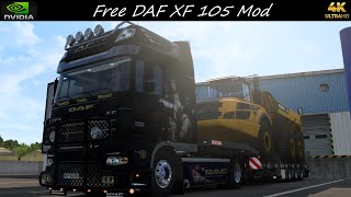 Free DAF XF 105 Volvo A25G Haul Bordeaux to Bayonne PNG8K Graphics Combo 148 ETS2 4K [upl. by Neraj956]