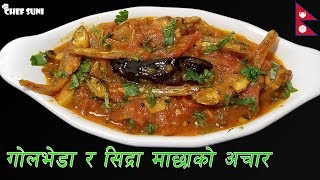 येसरी बनाउनुस टमाटर र सिद्रा माछाको अचार  Tomato and dried fish pickle  Quick dried fish recipe [upl. by Hills]