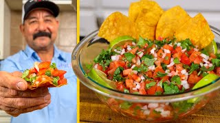 PICO DE GALLO  The BEST Bowl of Salsa You Will Eat All Year Long Authentic Mexican Recipe [upl. by Valenza]