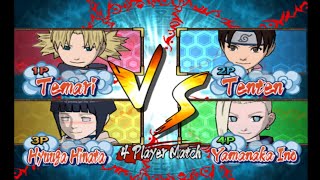 Temari VS Tenten VS Hinata VS Ino  Naruto Gekitou Ninja Taisen 4 [upl. by Rehctelf]