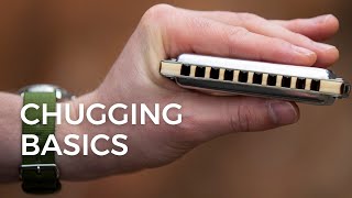 Chugging Basics Beginner Blues Harmonica Lesson C Harmonica  Free Tab [upl. by Melita255]