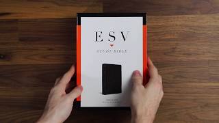 ESV Personal Size Study Bible Genuine Leather Black Review [upl. by Lowenstein]