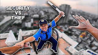 Vietnam Security Parkour vs Thief [upl. by Ahsemat]