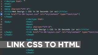 How to Link CSS to HTML Document [upl. by Johm]