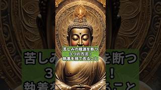 【ブッダの教え】苦しみの根源を断つ方法3選！ブッダの教え ブッダの言葉 ブッダ 苦しみ 開運 [upl. by Rebmyt]