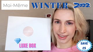 Moi Meme Winter 2022 Luxe Box Unboxing  Luxury Lifestyle Subscription [upl. by Nevyar]