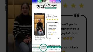 DURHAM UNIVERSITY GOSPEL CHOIR 📣📣🔥Our finalist have a special message for you ugcy2024 ugcy [upl. by Ttik804]