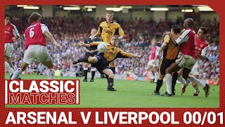 FA Cup Classic Arsenal 12 Liverpool  Late comeback as Houlliers Reds head for cup treble [upl. by Adlihtam]