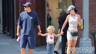 Katy Perry and Orlando Bloom take their daughter Daisy to Sloomoo in Soho Manhattan [upl. by Ailimac]