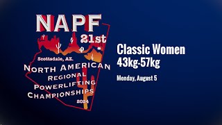 43kg57kg Classic Women  2024 NAPF Powerlifting Championship [upl. by Hebbe31]